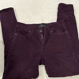 Deep purple skinny jeans